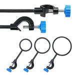 HHNIULI 2 Set Lab Stand Support Retort Ring Set 6PCS Laboratory Clamp Ring 60mm 80mm 100mm for Laboratory Classroom