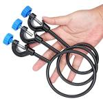 HHNIULI 2 Set Lab Stand Support Retort Ring Set 6PCS Laboratory Clamp Ring 60mm 80mm 100mm for Laboratory Classroom