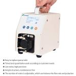 Peristaltic Pump Stepper with Digital Control 110V-220V Variable Speed Small Intelligent Liquid dosing Pump for lab and Filling Kamoer LLS Plus 3 rotors 1-352ml/min Silicone Tube 4.0mm x 7.2mm