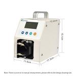 Peristaltic Pump Stepper with Digital Control 110V-220V Variable Speed Small Intelligent Liquid dosing Pump for lab and Filling Kamoer LLS Plus 3 rotors 1-352ml/min Silicone Tube 4.0mm x 7.2mm