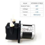 Stepper peristaltic pump 24V high flow Kamoer KPHM400 lab liquid dosing pump 400ml/min variable speed