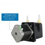 Stepper peristaltic pump 24V high flow Kamoer KPHM400 lab liquid dosing pump 400ml/min variable speed