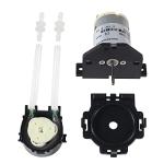 Diitao 2PCS 12V DC Dosing Pump Peristaltic Dosing Head Low Flow Peristaltic Pump Liquid Small Dosing Pump with Connector for Aquarium Lab Analytic Black