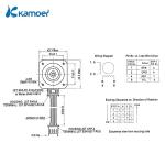Stepper peristaltic pump 24V high flow Kamoer KPHM400 lab liquid dosing pump 400ml/min variable speed