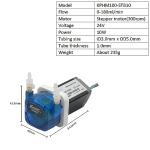 Small peristaltic pump 24V stepper motor Kamoer KPHM100 long service life high-precision liquid dosing pump 0-180ml/min 3 mm ID ×5mm OD
