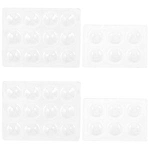 POPETPOP 4pcs Tray 12 spot Plate Board Ceramics Borehole Plate Scientific Color White Suite Culture Plate microplate Products Plate Painting Silas Tool Ceramics