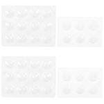 POPETPOP 4pcs Tray 12 spot Plate Board Ceramics Borehole Plate Scientific Color White Suite Culture Plate microplate Products Plate Painting Silas Tool Ceramics