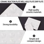 POPETPOP 4pcs Tray 12 spot Plate Board Ceramics Borehole Plate Scientific Color White Suite Culture Plate microplate Products Plate Painting Silas Tool Ceramics