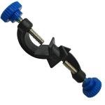 3-Prong Rubber-Coated Lab Clamp with Clip