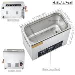 Kaimashi Ultrasonic Cleaner 6.5L with Digital Timer and Heater for Carburetor Parts Cleaning