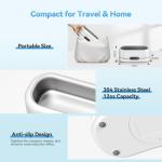 BYASKZIV Jewelry Cleaner, 48KHz Ultrasonic Cleaning Machine for Jewelry, Eyeglasses, Rings, Watch Strap, Dentures- Dual Cleaning Modes, 304 Stainless Steel Tank