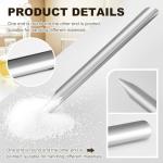 Zonon 12 Pcs 6 Inch Lab Spatula Stainless Steel Lab Scoop Spatula with Rounded Pointed Ends Laboratory Curved Metal Bead Scoop for Scooping Transferring Mixing Powders Pastes Classrooms Home Tool