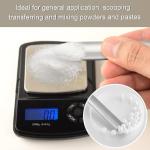 Zonon 12 Pcs 6 Inch Lab Spatula Stainless Steel Lab Scoop Spatula with Rounded Pointed Ends Laboratory Curved Metal Bead Scoop for Scooping Transferring Mixing Powders Pastes Classrooms Home Tool