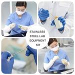 WERTYCITY 17 Pack Lab Spatula - Micro Lab Spoon/Scoop with Nickel Stainless Steel- Laboratory Mixing Spatula Sampling Spoon for Powders Gel Cap Filler, Capsule Filler 0 00