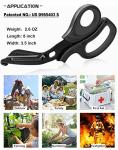 MEUUT 2 Pack Medical Scissors Trauma Shears for Nurses -Patented Bandage Scissors with Non-Stick Blades, Surgical Grade Shears Stainless Steel EMT Scissors for All Purpose