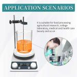 Lab Digital 536℉/280℃ Magnetic Stirrer Hot Plate 3L Magnetic Mixer 5in Hotplate Knob Control 50-1500RPM | Probe Sensor,Support Stand,Stir Bar Included,110V