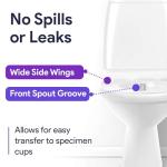 Urine Hats for Toilet - Reinforced Ribbing Stool Sample Collection Kit - Standard Fit Urine Collection Hat for Toilet - Specimen Collector Urine with Durable Materials - 10 Pack