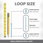 Fecal Loop for Small and Medium Animals, Stool Sample Collection Kit for Small Dogs, Goats, Sheep and Other Small Animals. Take Stool Samples Quickly and Easily with Reusable Double end Loop.