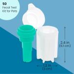 Fecal Test Kit for Pets (White and Green, 50 Pack)