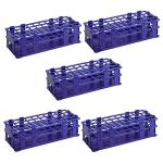 faruijie Test Tube Rack - 5pcs Plastic Test Tube Holder,40 Holes Lab Test Tube Rack,Detachable Tube Rack,20mm Large Centrifuge Tube Rack