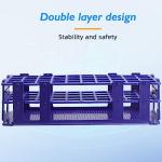 faruijie Test Tube Rack - 5pcs Plastic Test Tube Holder,40 Holes Lab Test Tube Rack,Detachable Tube Rack,20mm Large Centrifuge Tube Rack