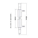 Laboy Glass Liebig Condenser, 300mm, 24/40 Joints