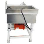 USED-0.5mm Screen Stainless Linear Vibrating Screen Round Hole 110V Single Layer