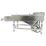 USED-0.5mm Screen Stainless Linear Vibrating Screen Round Hole 110V Single Layer