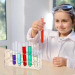 Yoande 2 Pcs Acrylic Test Tube Rack 12 Wells 10ml Acrylic Centrifuge Tube Holder Clear Test Tube Rack 16mm/ 0.63 inch Lab Test Tube Transparent for 10ml Centrifuge Tubes Clear