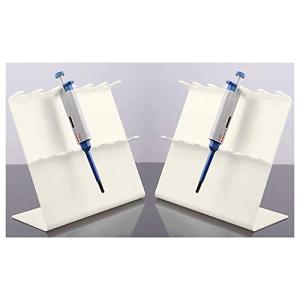 2pcs Pipettor Stand,Laboratory Pipette Stand ,Plastic Pipette Rack Hold up to 6 Pipettors (Doesn't Include Pipettors)