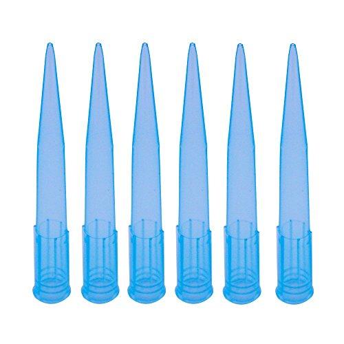 Eowpower 500 Pieces Clear Blue 1000 ul 1 ml Laboratory Lab Plastic Liquid Pipette Pipettor Tips