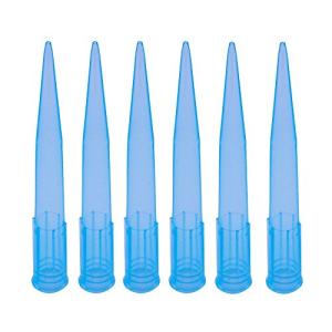 Eowpower 500 Pieces Clear Blue 1000 ul 1 ml Laboratory Lab Plastic Liquid Pipette Pipettor Tips