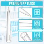 eLabPal 10ml Pipette Tips 100 Pcs, Lab Universal Pipettor Tips, MicroPipette Transparent Liquid Handling Tips, Autoclavable for Lab School Home