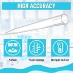 eLabPal 10ml Pipette Tips 100 Pcs, Lab Universal Pipettor Tips, MicroPipette Transparent Liquid Handling Tips, Autoclavable for Lab School Home