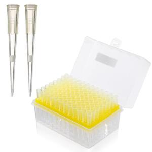 eLabPal 20μl Pipette Tips Filter, Sterile Universal MicroPipette Tips with Clear Graduation, DNase/RNase-Free, Non-Pyrogenic, Low Retention, Autoclavable Pipettor Tips with Box (96 Tips/Rack, 1 Rack)