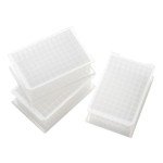 CryoKing Deep Well Plate, 24PCS 2.2ml Plastic Storage Plates, Square 96 Wells, U Bottom, Concave Profile, No Cap, Pack of 24