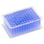 CryoKing Deep Well Plate, 24PCS 2.2ml Plastic Storage Plates, Square 96 Wells, U Bottom, Concave Profile, No Cap, Pack of 24