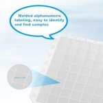 CryoKing Deep Well Plate, 24PCS 2.2ml Plastic Storage Plates, Square 96 Wells, U Bottom, Concave Profile, No Cap, Pack of 24