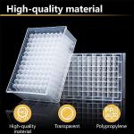 PER4MANCE 96 Deep Well Plate - Non-Sterile 2.2 mL V-Bottom Square Well, Deep Well Plate Made of Polypropylene, Pack of 5 Deep Well Plate