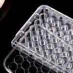 VILLCASE 48 Well Tissue Culture Plate with Lid, Plastic Clear Flat Bottom Individual Pack for Lab Equipment