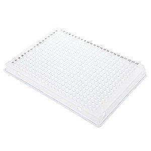384-Well PCR Plate, White, A24 & P24 Cut Corner, 10 Plates/Unit