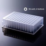 CryoKing Deep Well Plate, 96PCS 2,2ml Plastic Storage Plates, Square 24 Wells, U Bottom, No Cap, Pack of 96