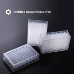 CryoKing Deep Well Plate, 96PCS 2,2ml Plastic Storage Plates, Square 24 Wells, U Bottom, No Cap, Pack of 96