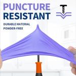 Supmedic Nitrile Exam Gloves, 3.5 Mil Powder-Free Food Safe Cleaning First Aid Disposable Medical Glove, Purple 100 Pcs (Medium)