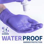 Supmedic Nitrile Exam Gloves, 3.5 Mil Powder-Free Food Safe Cleaning First Aid Disposable Medical Glove, Purple 100 Pcs (Medium)