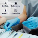 Supmedic Nitrile Exam Glove, 3.5 mil Disposable Medical Gloves Powder-Free Latex-Free, Box of 100 pcs (Blue) (Small)