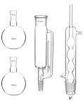 QWORK Glass Soxhlet Extraction Apparatus Set 500 ml