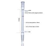 Liebig Reflux Column with 24/40 Joints, 190mm