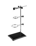 QWORK Steel Lab Stand Set with Cast Iron Base