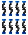 QWORK 8-Pack Aluminum Lab Stand Clamp Holder